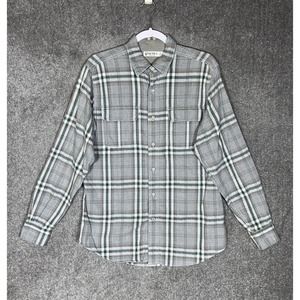 Nautica‎ Heritage Plaid Flannel Button Up Shirt Mens Size Small Chest Pockets